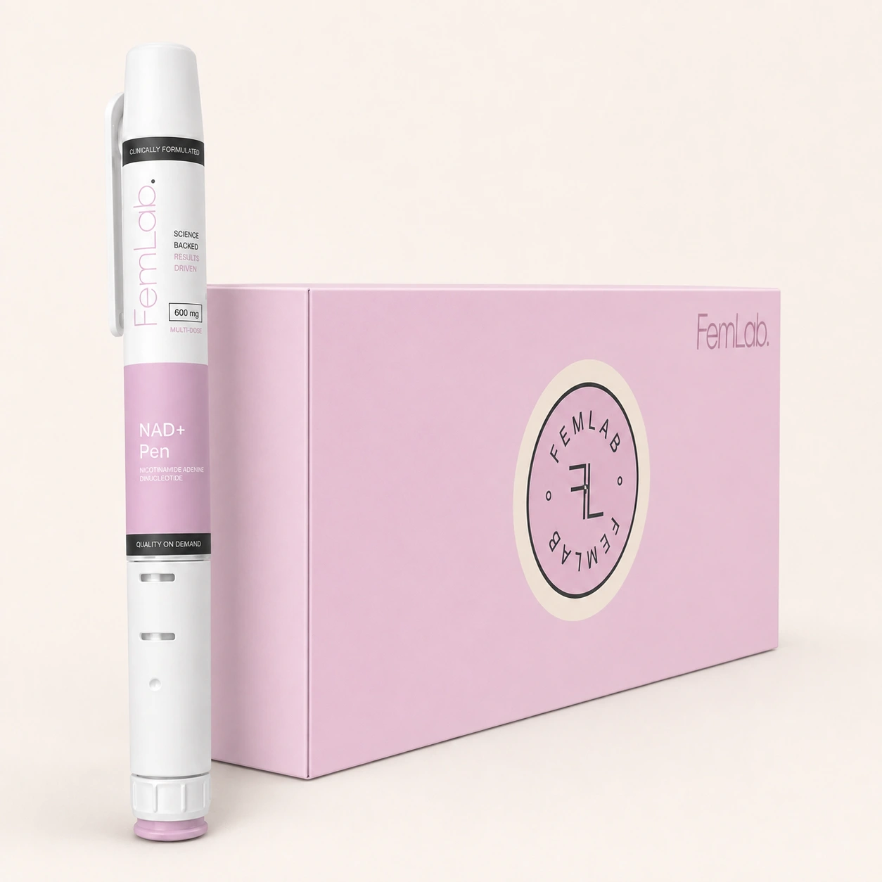 FemLab NAD+ pen packaging image
